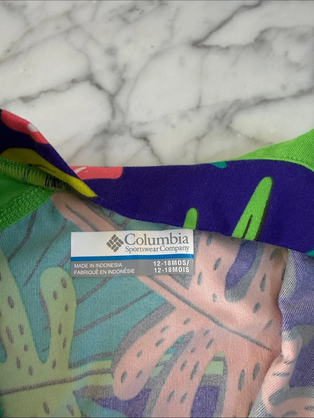 Columbia Baby Sandy Shores Sunguard Sz 12-18 Mo Suit Omni-Shade UPF 50 NWOT
